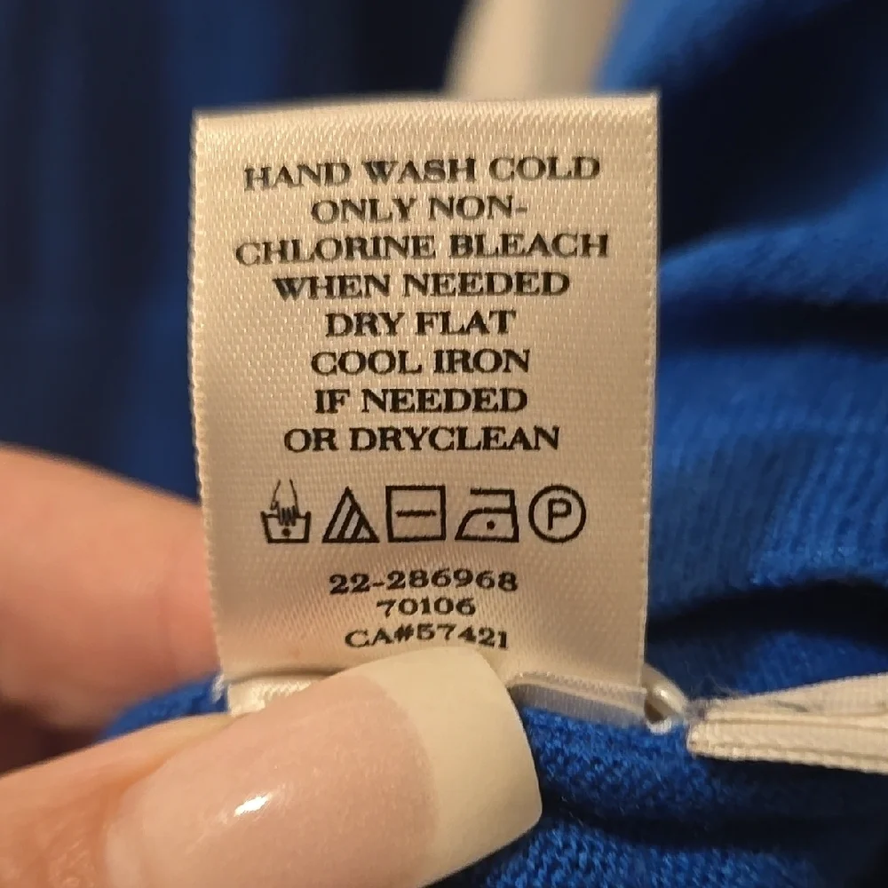 Ann Taylor Vibrant Blue Knit Top - Picture 4 of 5